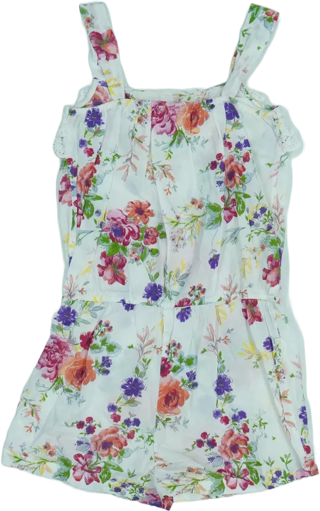 Fehér Next Playsuit / Jumpsuit EU 128 / UK 8 év / US 8 év/M