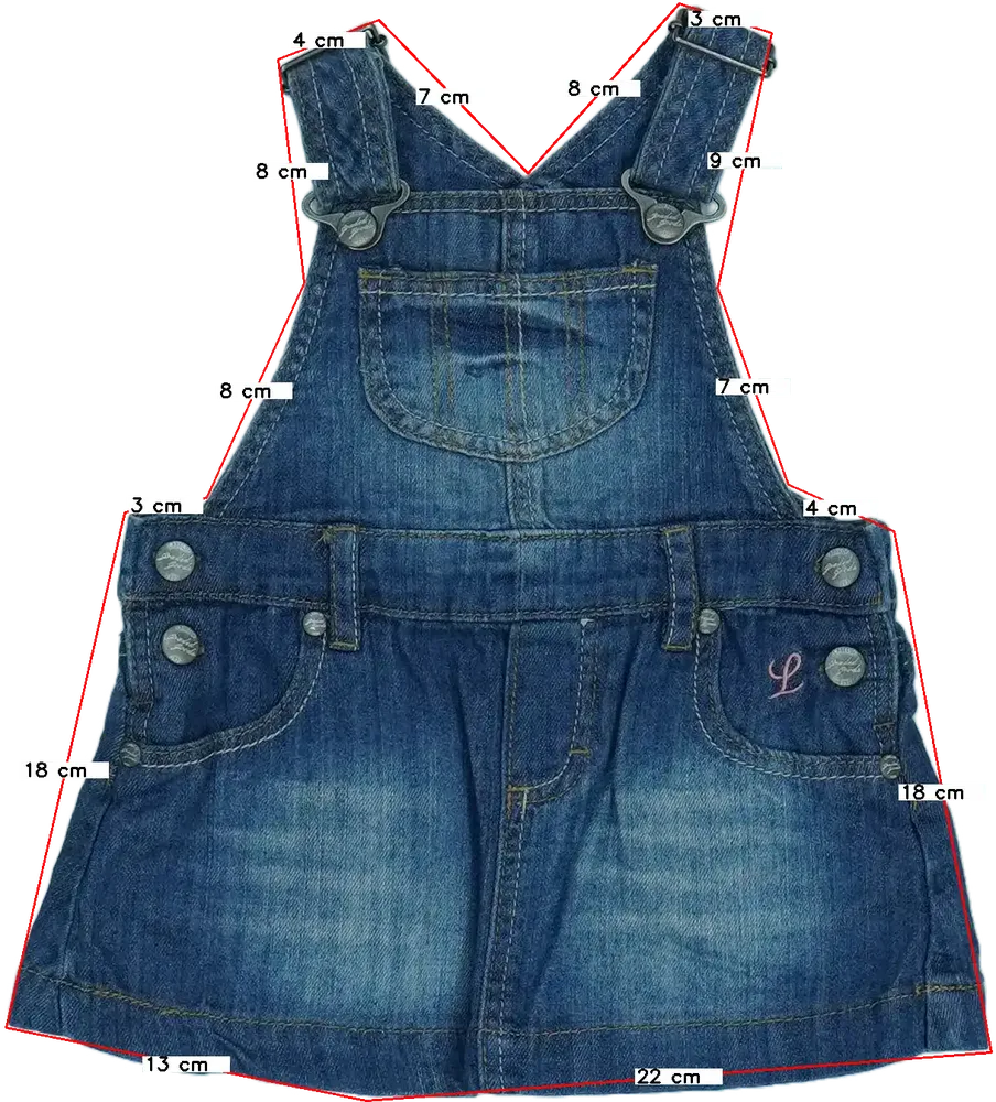 Kék H&amp;M Kantáros szoknya EU 62 / UK 0-3 hónap / US 0-3 hónap