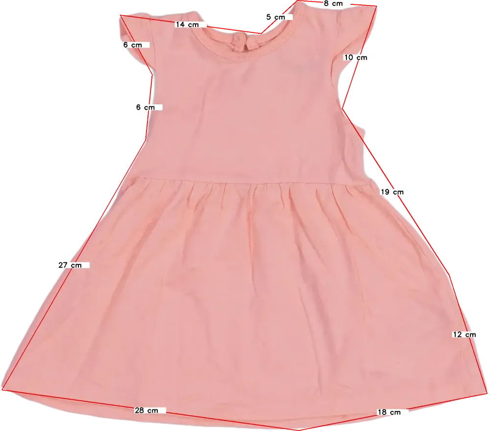 Rózsaszín Primark Ruha EU 74 / UK 6-9 hónap / US 6-9 hónap