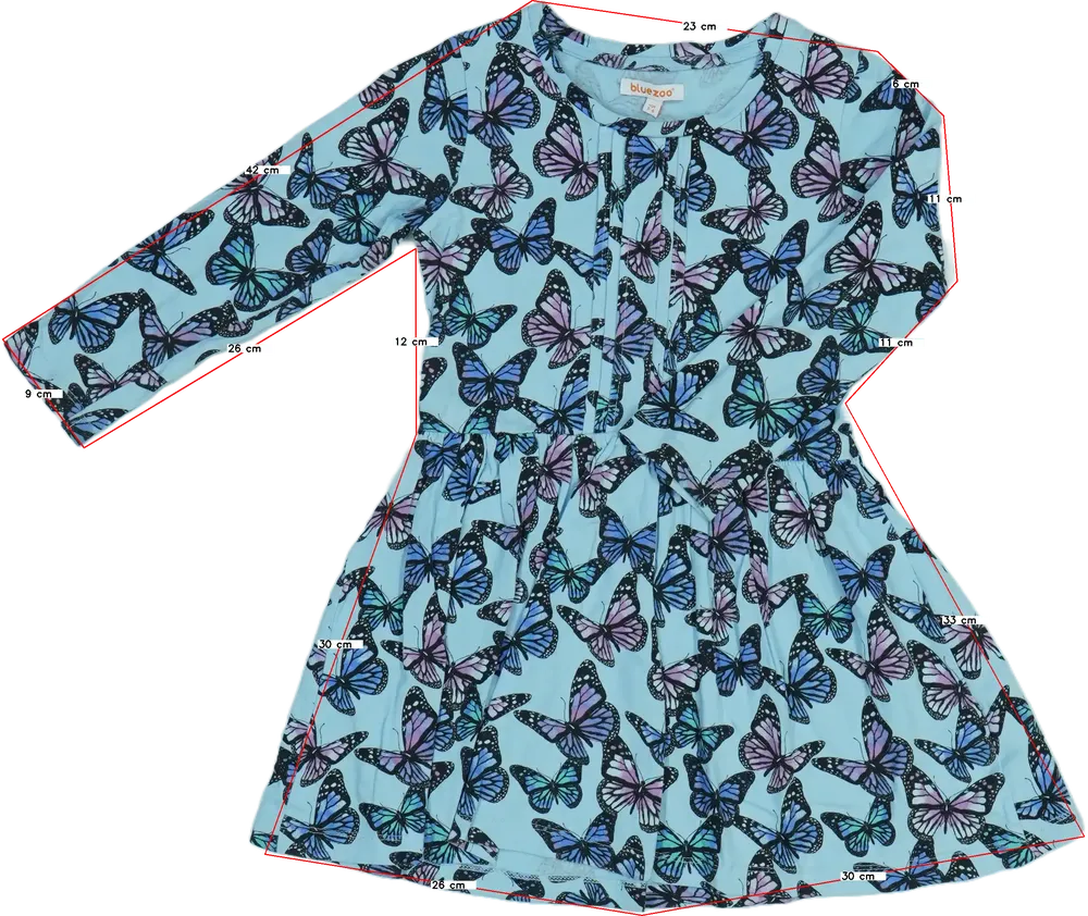 Kék BlueZoo Ruha EU 116 / UK 6 év / US 6 év/S