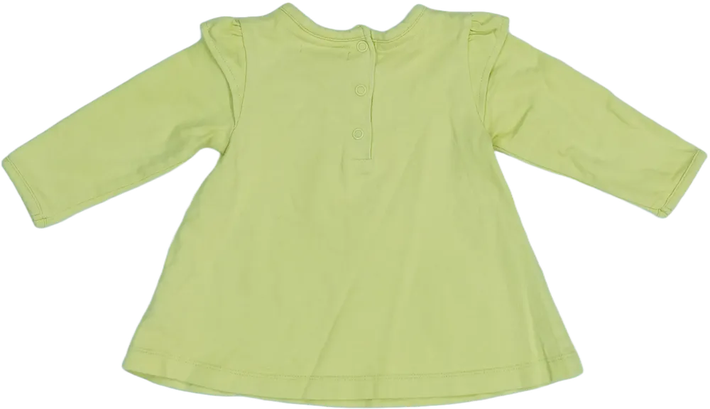 Zöld Debenhams Hosszú ujjú felső EU 68 / UK 3-6 hónap / US 3-6 hónap