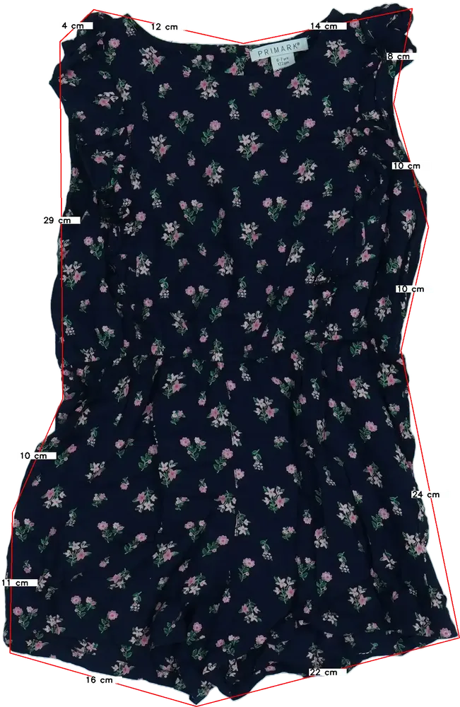 Kék Primark Playsuit / Jumpsuit EU 122 / UK 7 év / US 7 év/M