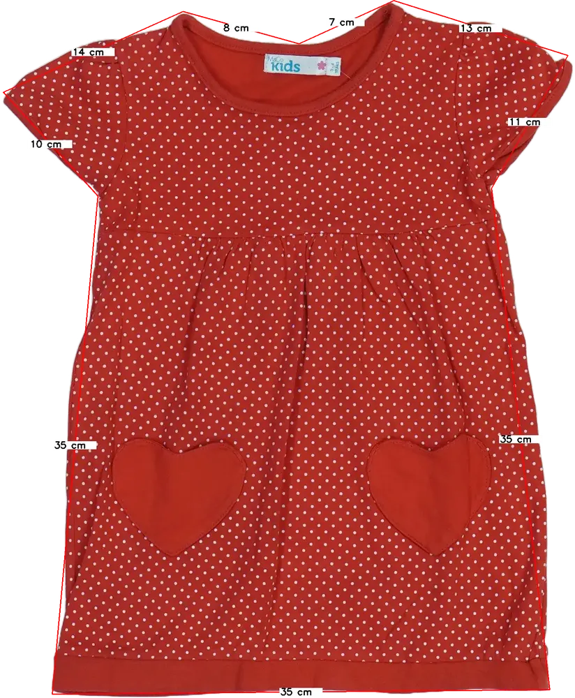 Piros M&amp;Co. Ruha EU 104 / UK 4 év / US 4T/XS