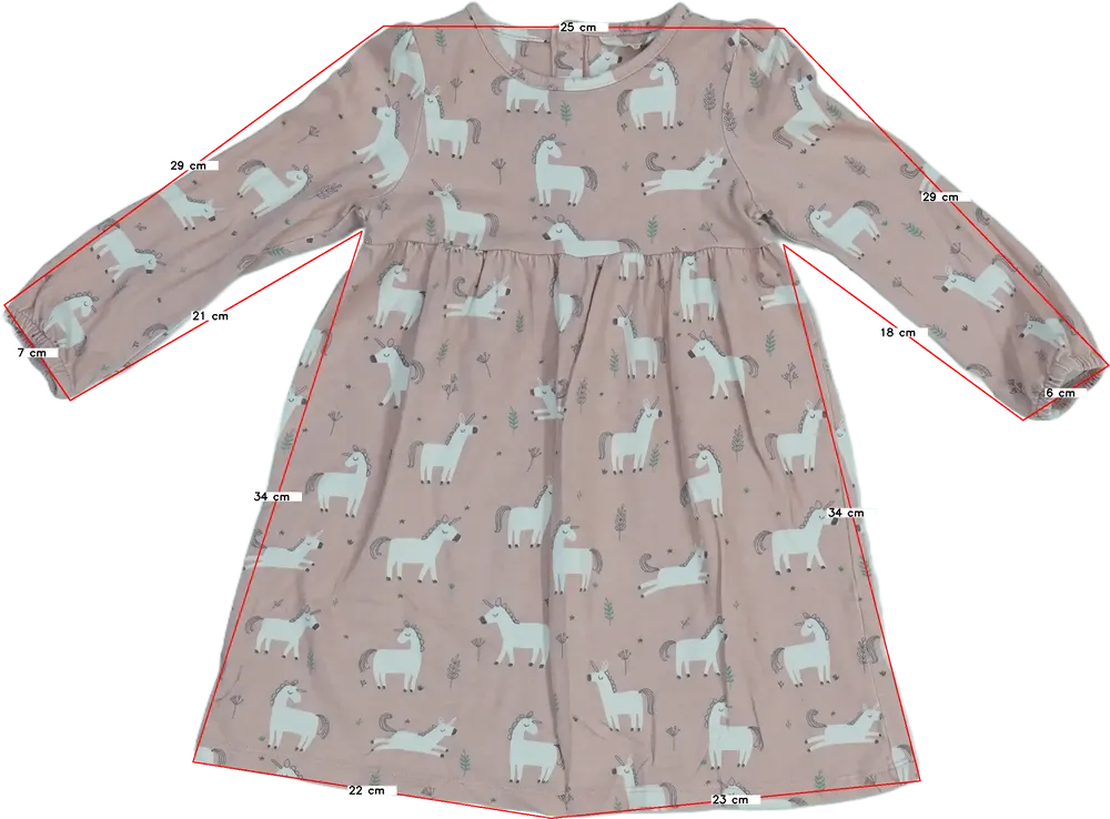 Rózsaszín John Lewis Ruha EU 92 / UK 2 év / US 2T