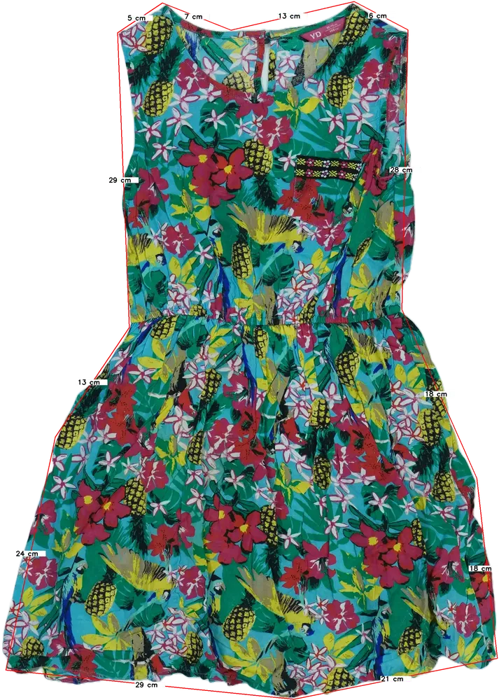 Többszínű Young Dimension Ruha EU 146 / UK 11 év / US 12 év/L