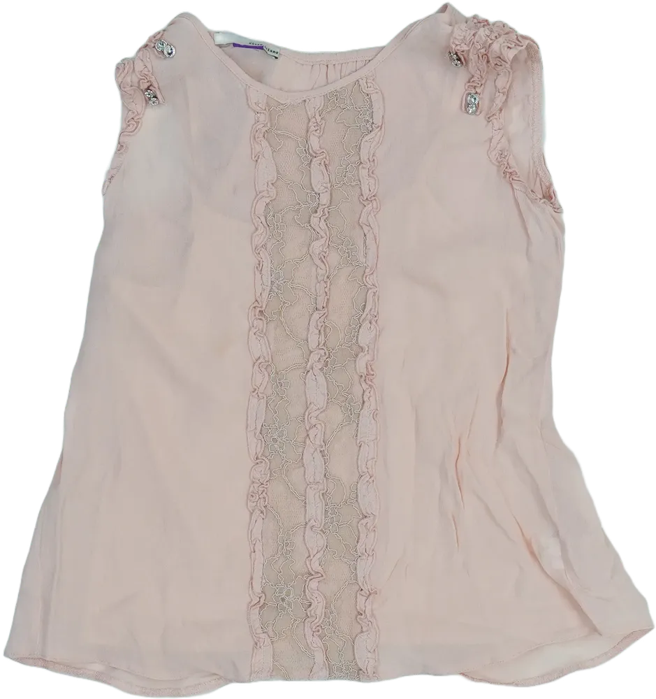 Rózsaszín River Island Blúz EU 128 / UK 8 év / US 8 év/M