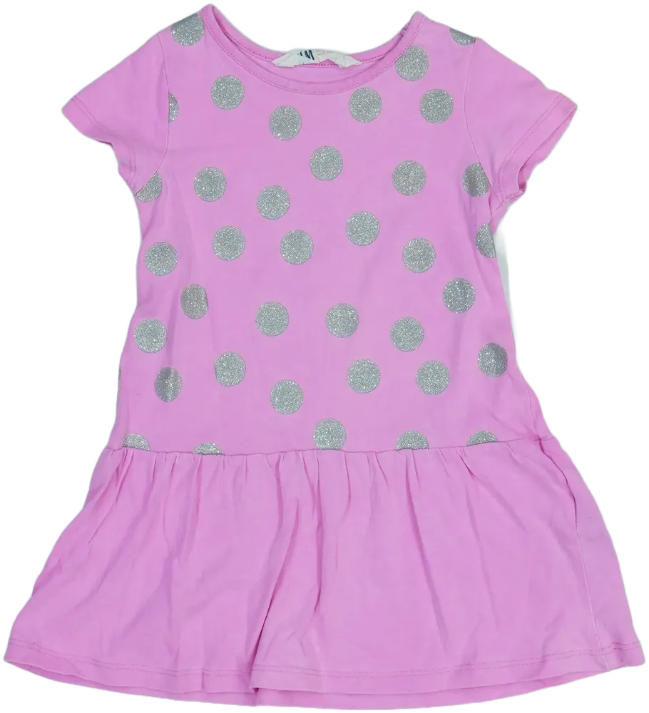 Rózsaszín H&amp;M Ruha EU 92 / UK 2 év / US 2T
