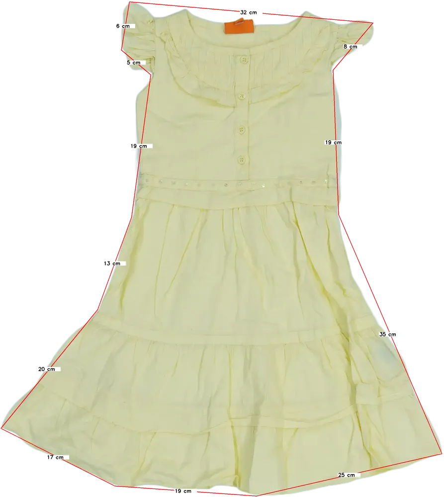 Sárga Egyéb Ruha EU 104 / UK 4 év / US 4T/XS