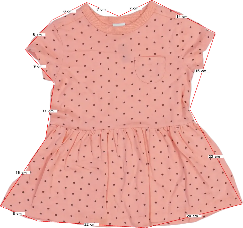 Rózsaszín Next Ruha EU 86 / UK 12-18 hónap / US 18 hónap