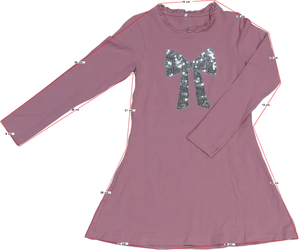 Rózsaszín Name it Ruha EU 140 / UK 10 év / US 10 év/L