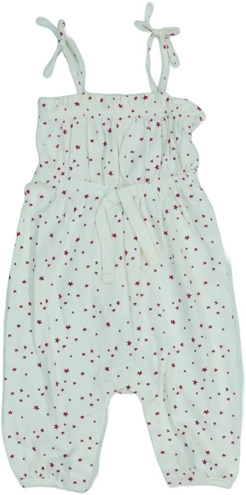 Fehér GAP Playsuit / Jumpsuit EU 62 / UK 0-3 hónap / US 0-3 hónap