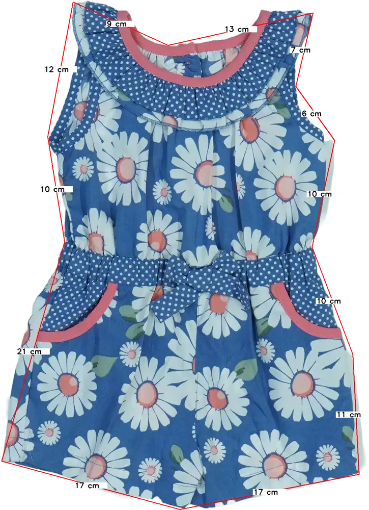 Kék Matalan Playsuit / Jumpsuit EU 74 / UK 6-9 hónap / US 6-9 hónap