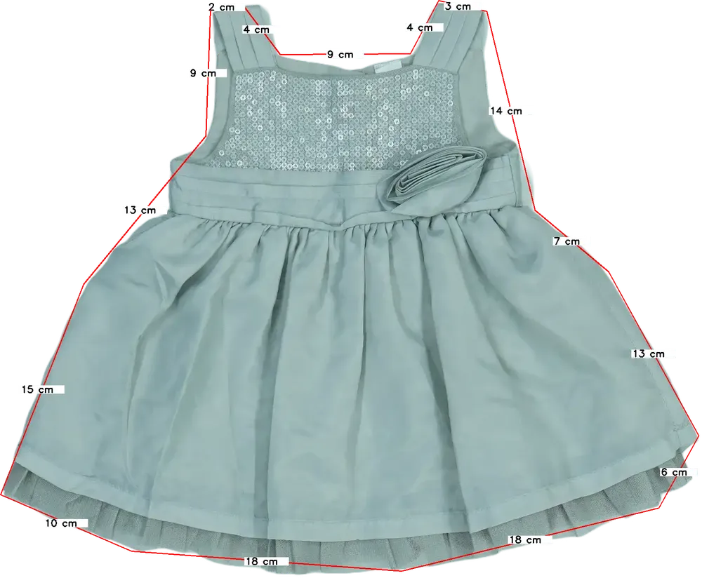 Szürke Baby Ruha EU 74 / UK 6-9 hónap / US 6-9 hónap