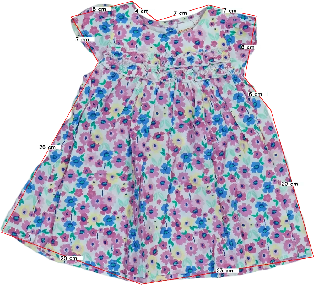 Többszínű BlueZoo Ruha EU 62 / UK 0-3 hónap / US 0-3 hónap