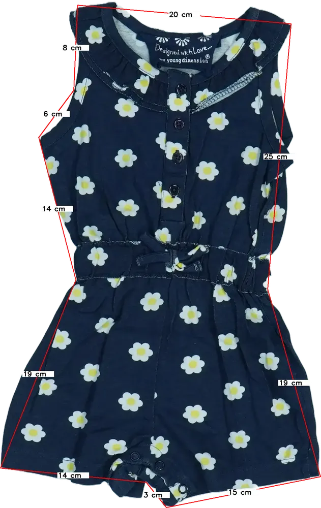 Kék Young Dimension Playsuit / Jumpsuit EU 98 / UK 3 év / US 3T