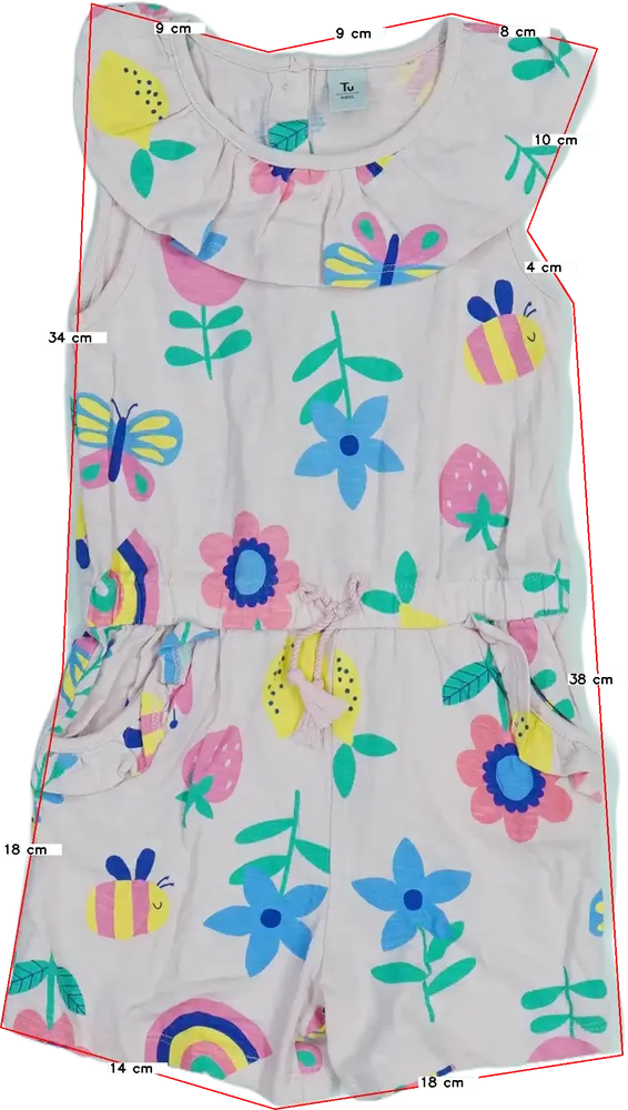 Rózsaszín TU Playsuit / Jumpsuit EU 98 / UK 3 év / US 3T
