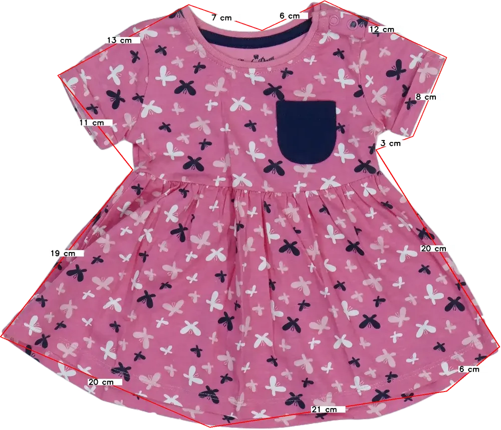 Rózsaszín Early Days Ruha EU 62 / UK 0-3 hónap / US 0-3 hónap