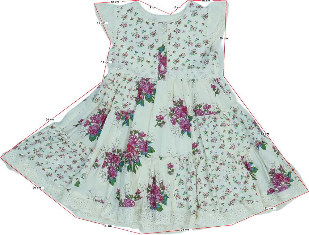 Fehér Dunnes Ruha EU 98 / UK 3 év / US 3T