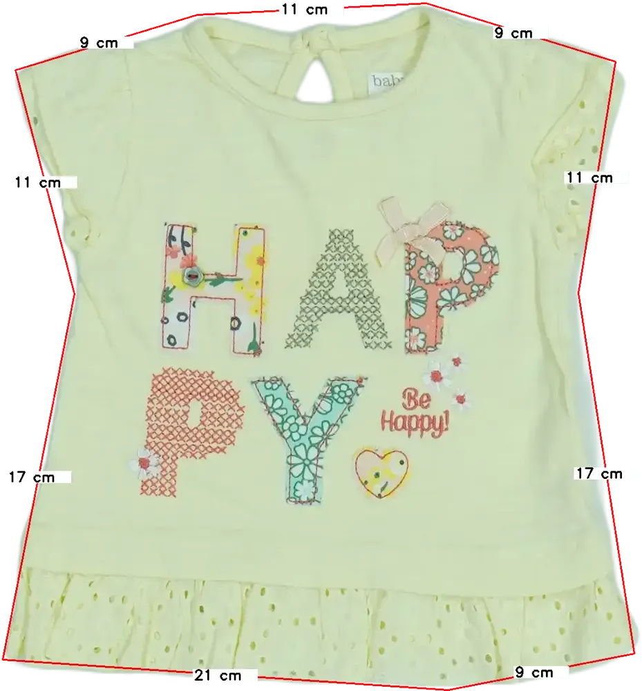 Sárga M&amp;Co. Póló EU 68 / UK 3-6 hónap / US 3-6 hónap