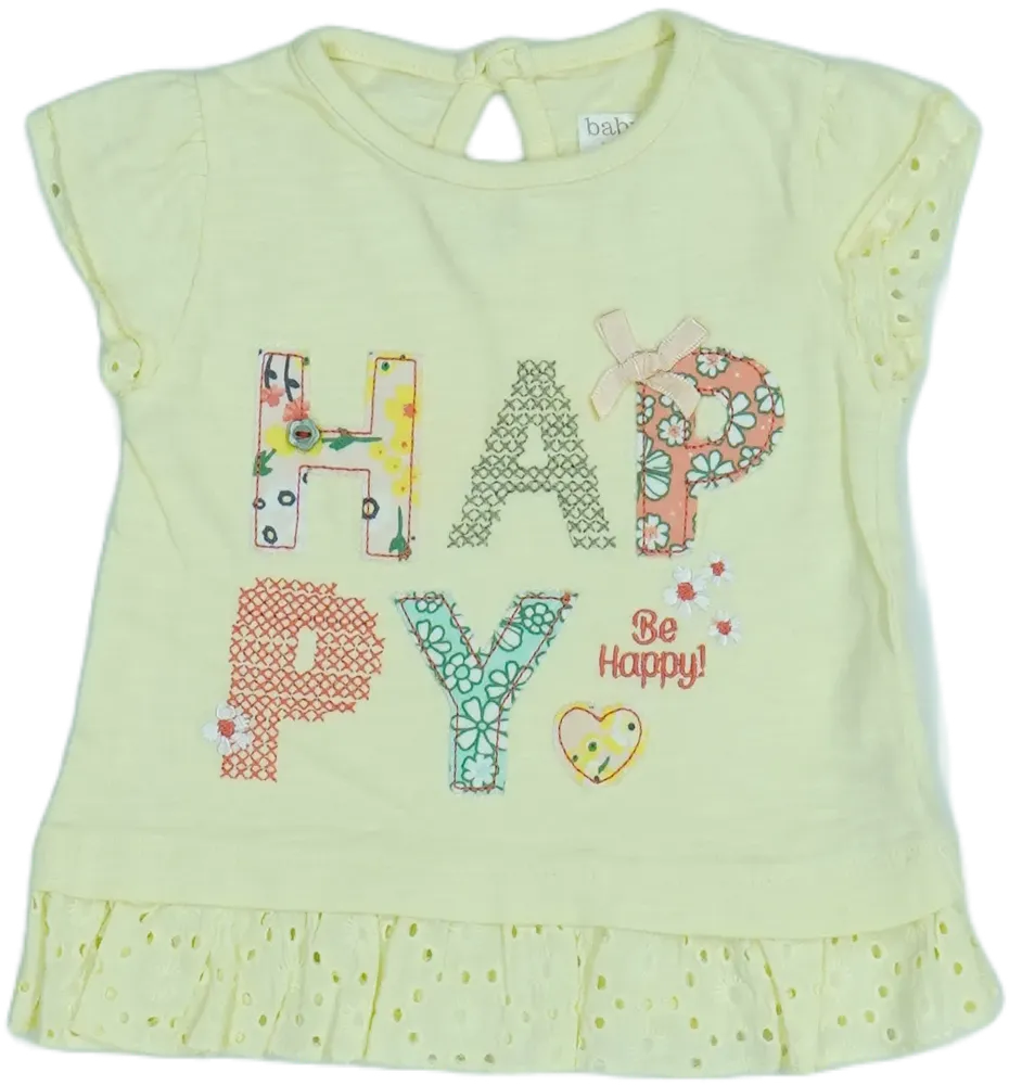 Sárga M&amp;Co. Póló EU 68 / UK 3-6 hónap / US 3-6 hónap