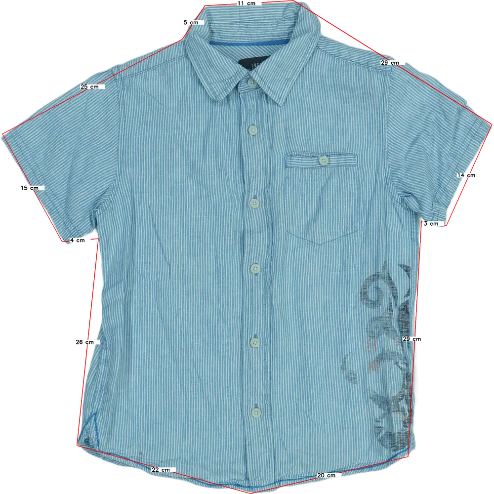 Kék H&amp;M Ing EU 134 / UK 9 év / US 9 év/L