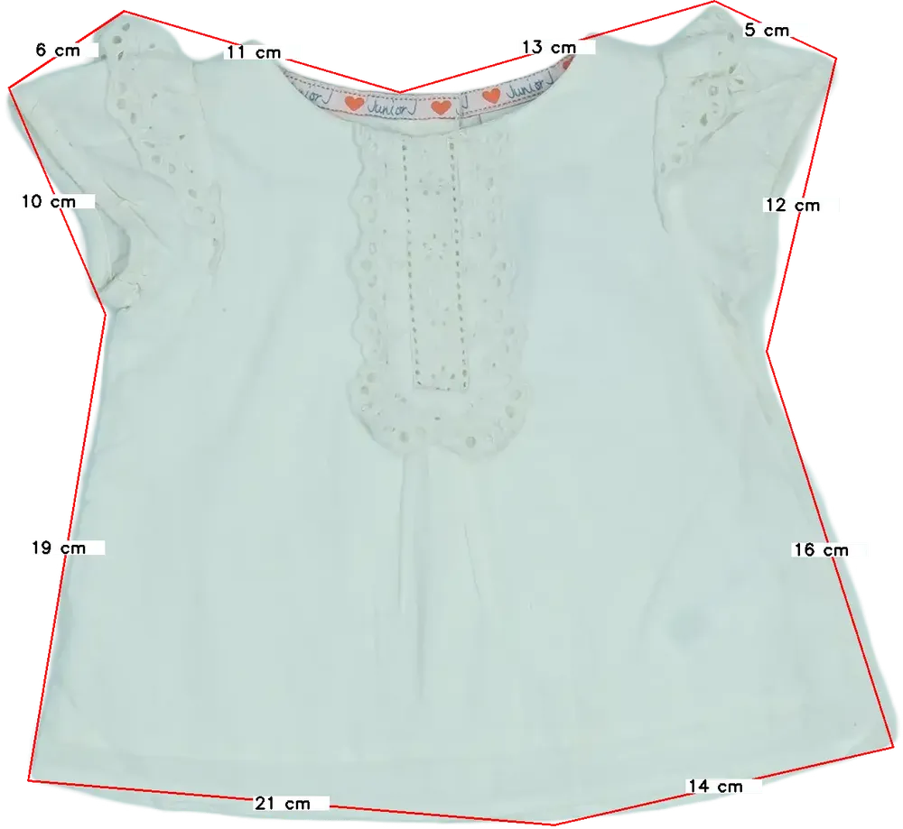 Fehér Jasper J. Conran Tunika EU 68 / UK 3-6 hónap / US 3-6 hónap