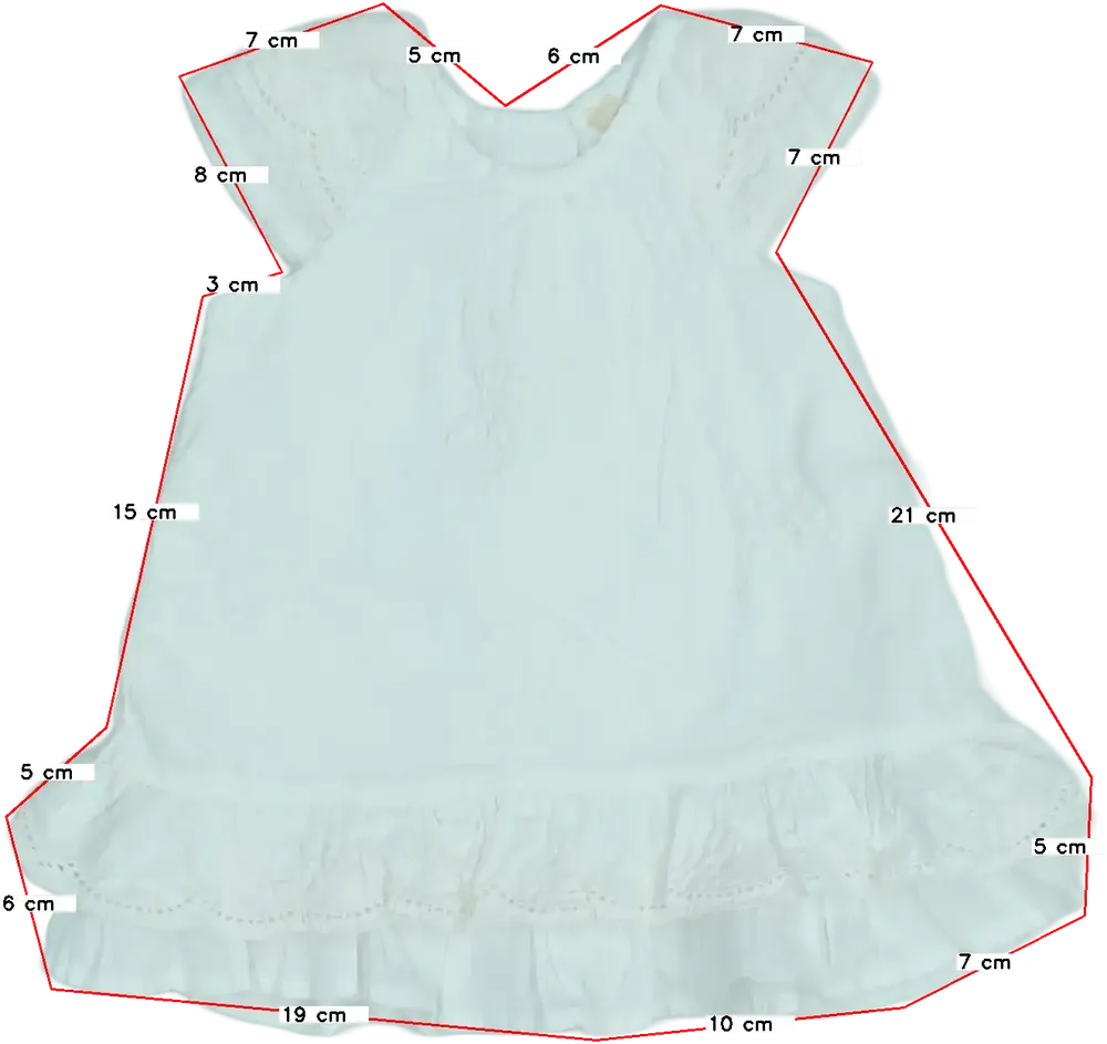 Fehér Matalan Ruha EU 50 / UK Újszülött / US Újszülött