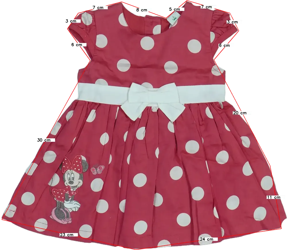 Piros Disney Ruha EU 74 / UK 6-9 hónap / US 6-9 hónap