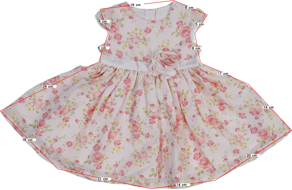 Rózsaszín George Ruha EU 62 / UK 0-3 hónap / US 0-3 hónap