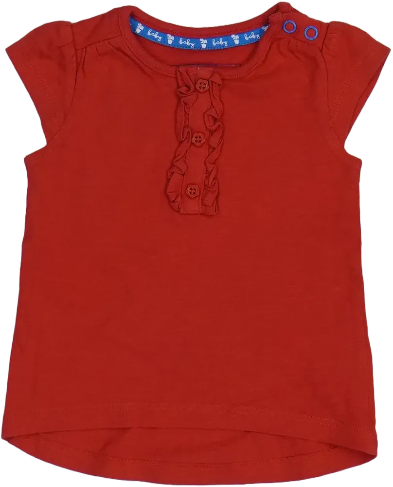 Piros TU Póló EU 68 / UK 3-6 hónap / US 3-6 hónap