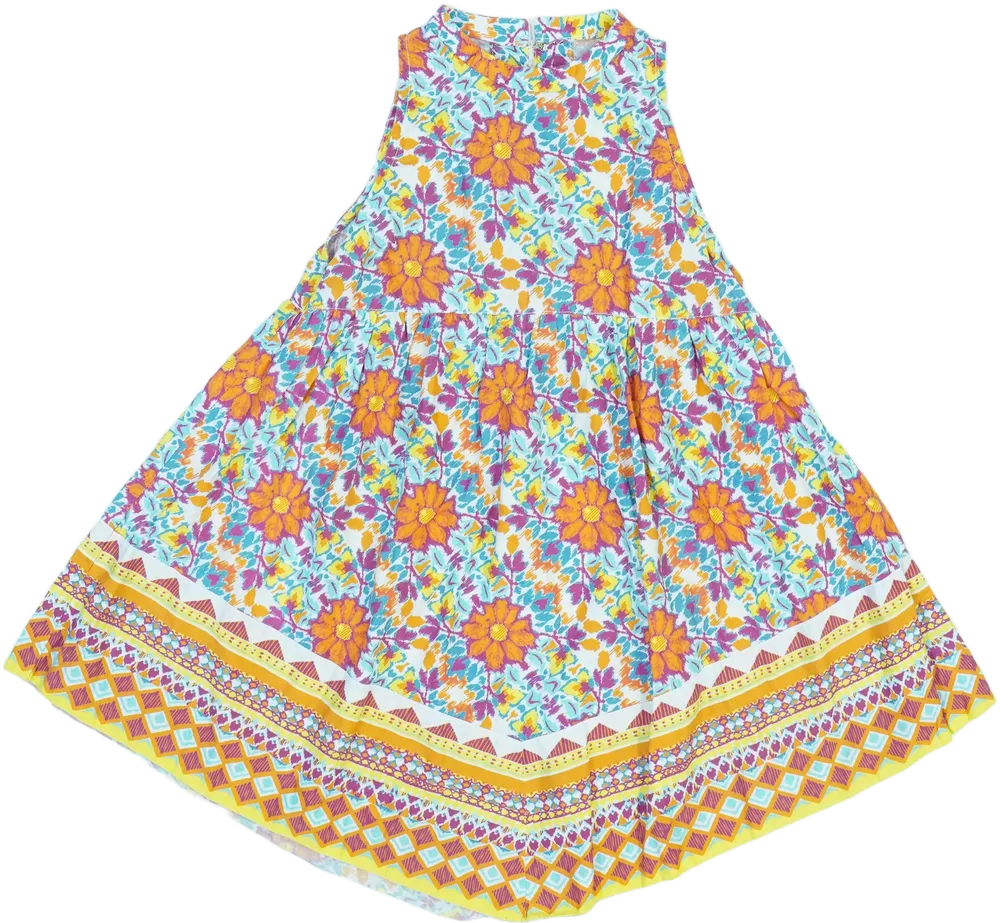 Többszínű Mini Mignon Ruha EU 128 / UK 8 év / US 8 év/M