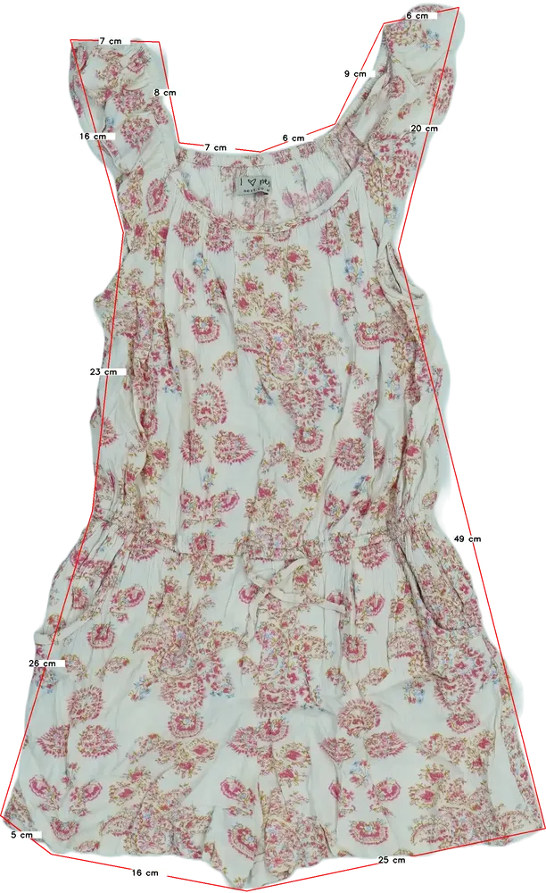 Fehér Next Playsuit / Jumpsuit EU 134 / UK 9 év / US 9 év/L