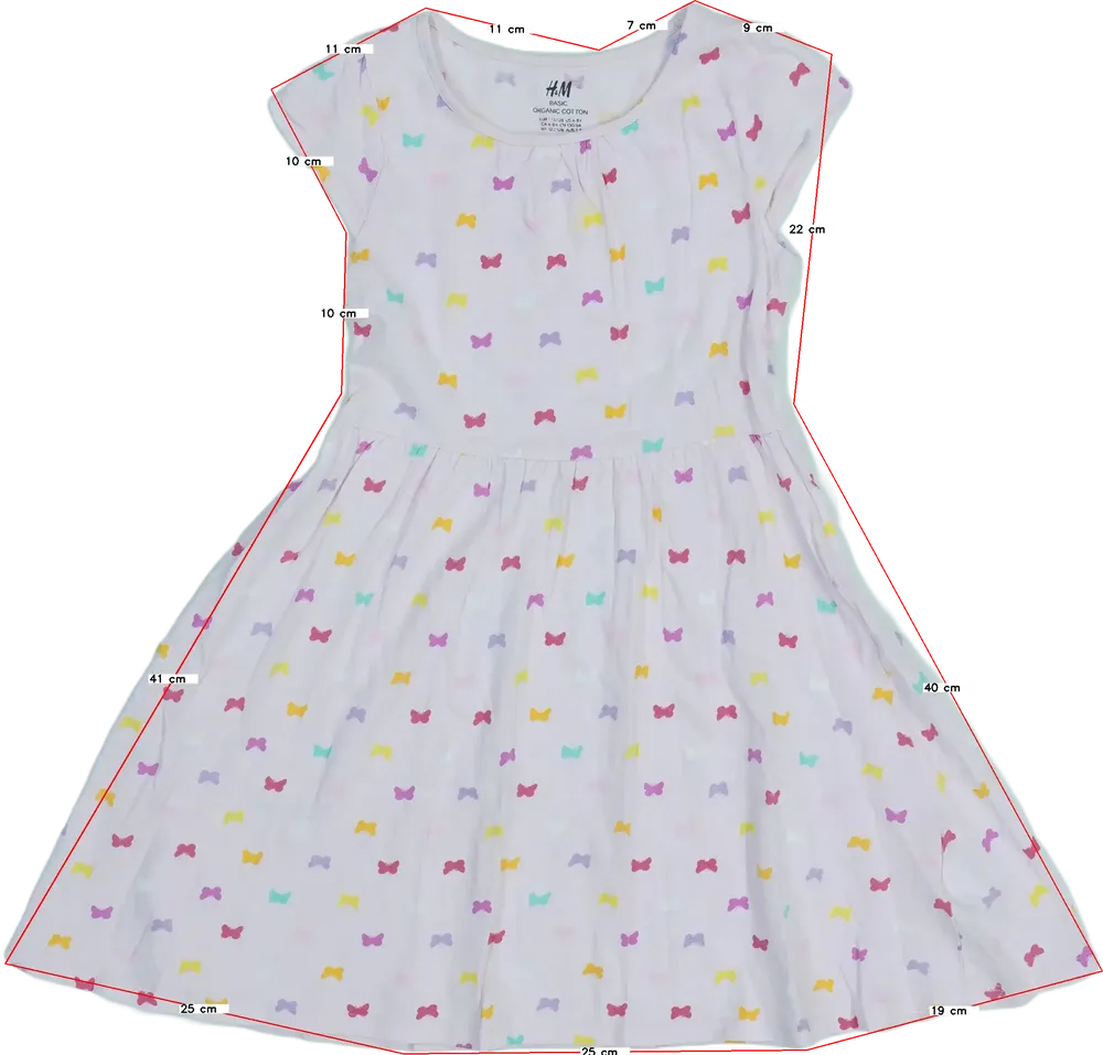 Rózsaszín H&amp;M Ruha EU 128 / UK 8 év / US 8 év/M