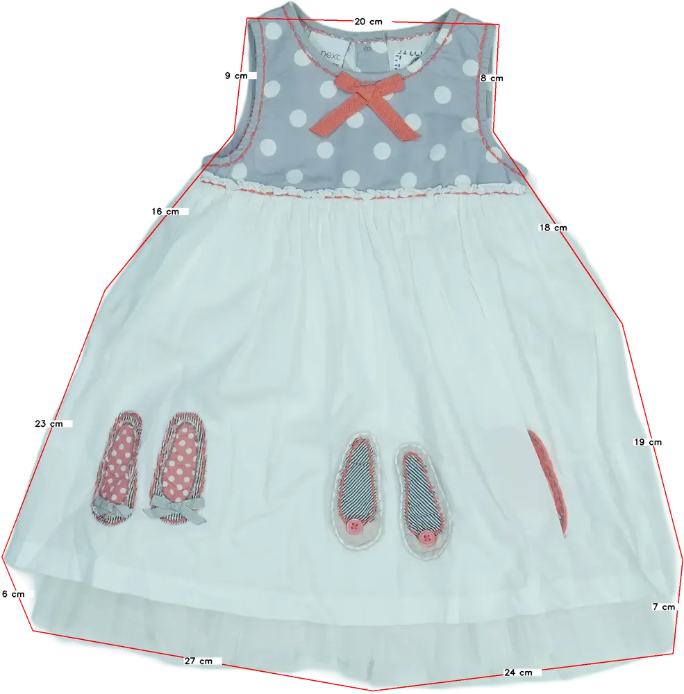 Fehér Next Ruha EU 86 / UK 12-18 hónap / US 18 hónap