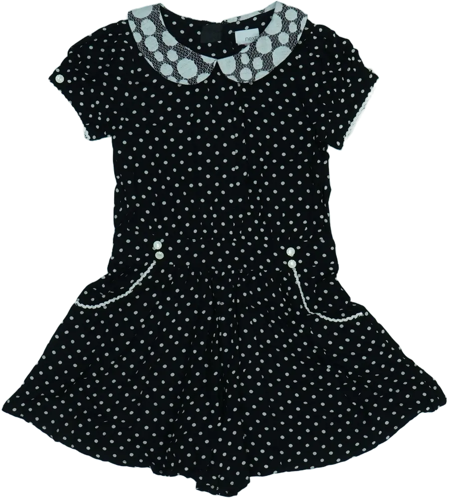 Fekete Next Playsuit / Jumpsuit EU 128 / UK 8 év / US 8 év/M