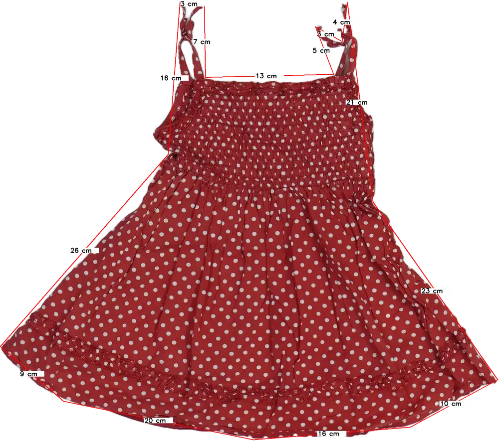 Piros Monsoon Ruha EU 80 / UK 9-12 hónap / US 12 hónap