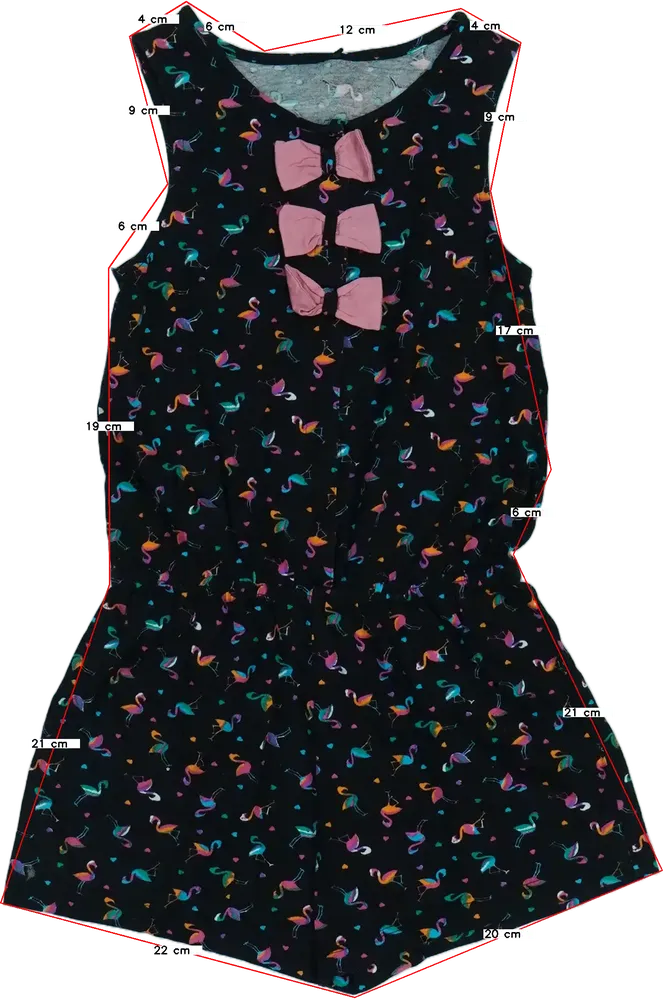 Fekete George Playsuit / Jumpsuit EU 122 / UK 7 év / US 7 év/M