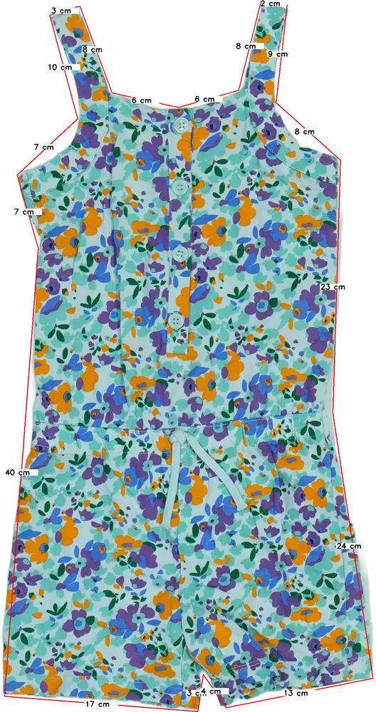 Kék Indigo Playsuit / Jumpsuit EU 116 / UK 6 év / US 6 év/S