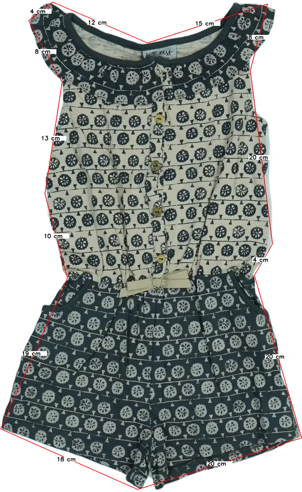 Barna Next Playsuit / Jumpsuit EU 92 / UK 2 év / US 2T