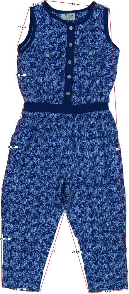 Kék Next Playsuit / Jumpsuit EU 98 / UK 3 év / US 3T
