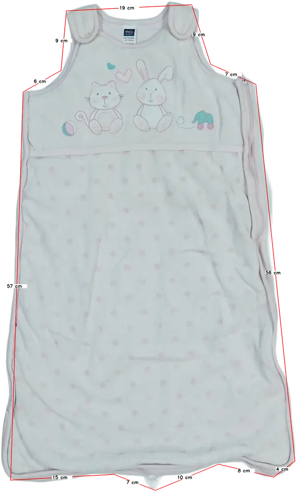 Rózsaszín M&amp;Co. Hálózsák EU 68 / UK 3-6 hónap / US 3-6 hónap