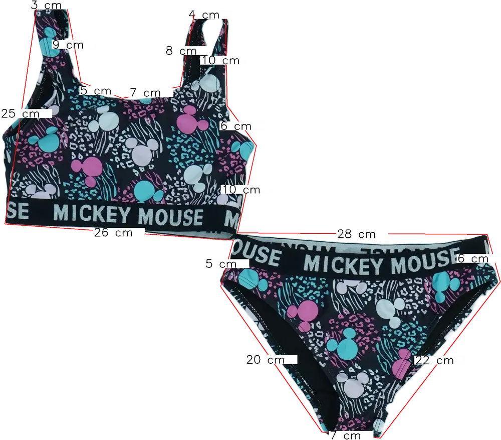 Fekete Disney Fürdőruha EU 134 / UK 9 év / US 9 év/L