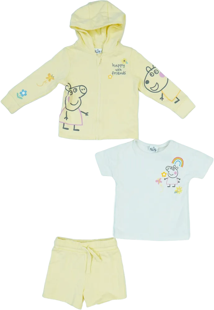Yellow Peppa Pig 3-piece set - Top, Bottom &amp; Other EU 92 / UK 2 years / US 2T