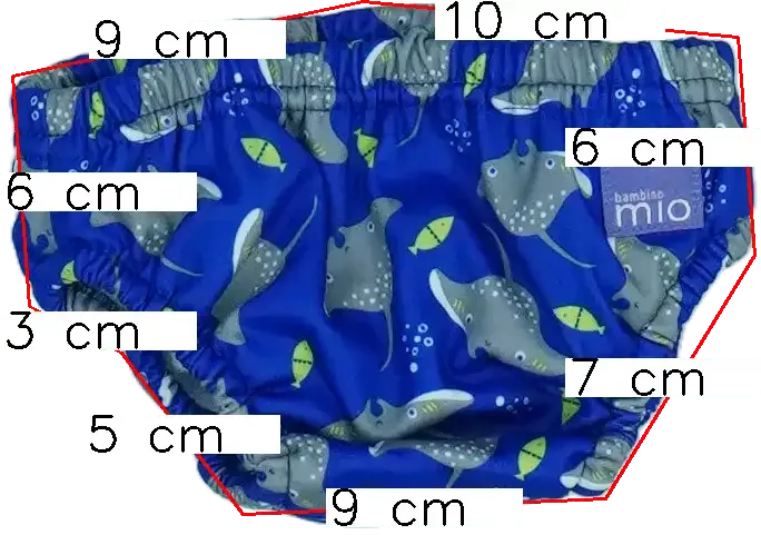 Kék Egyéb Fürdőnadrág EU 68 / UK 3-6 hónap / US 3-6 hónap