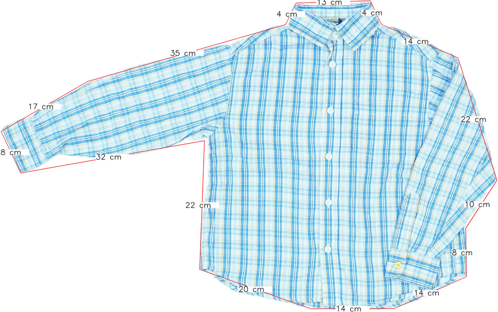 Kék H&amp;M Ing EU 128 / UK 8 év / US 8 év/M