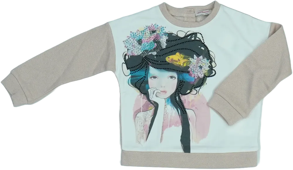 Fehér Laura Biagiotti Pulóver EU 92 / UK 2 év / US 2T