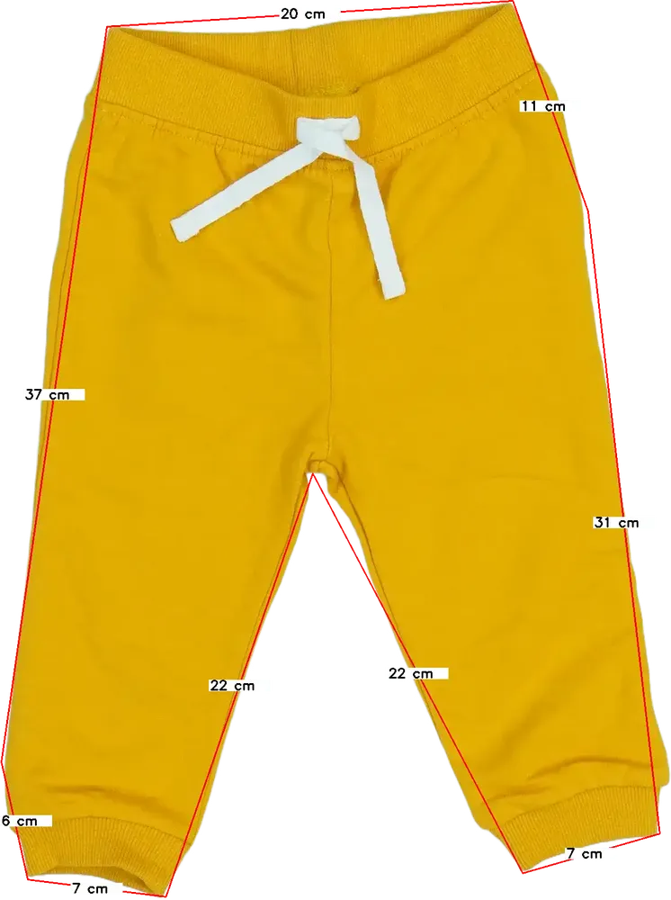 Sárga Ergee Melegítőnadrág EU 80 / UK 9-12 hónap / US 12 hónap
