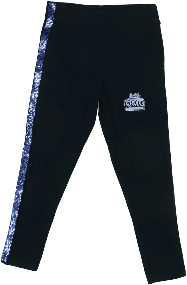 Fekete LOL Leggings EU 134 / UK 9 év / US 9 év/L