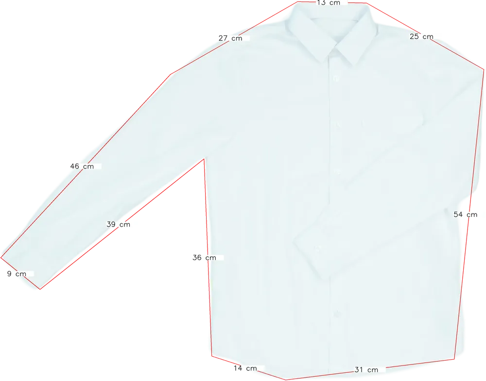 Fehér George Ing EU 158 / UK 13 év / US 14 év/XL