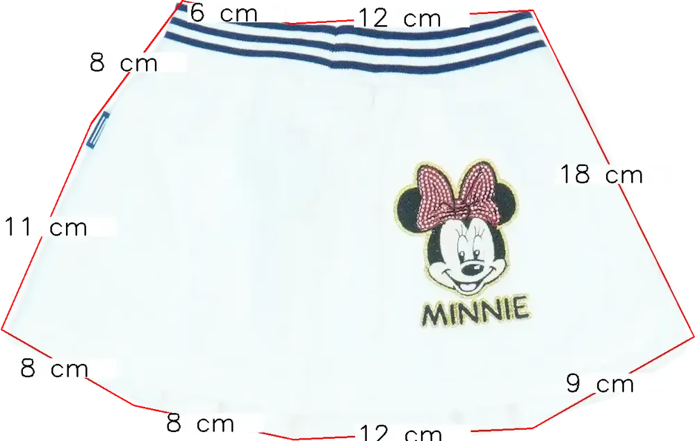 Fehér Disney Szoknya EU 74 / UK 6-9 hónap / US 6-9 hónap